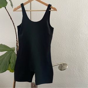 Girlfriend Collective Black Bike Unitard